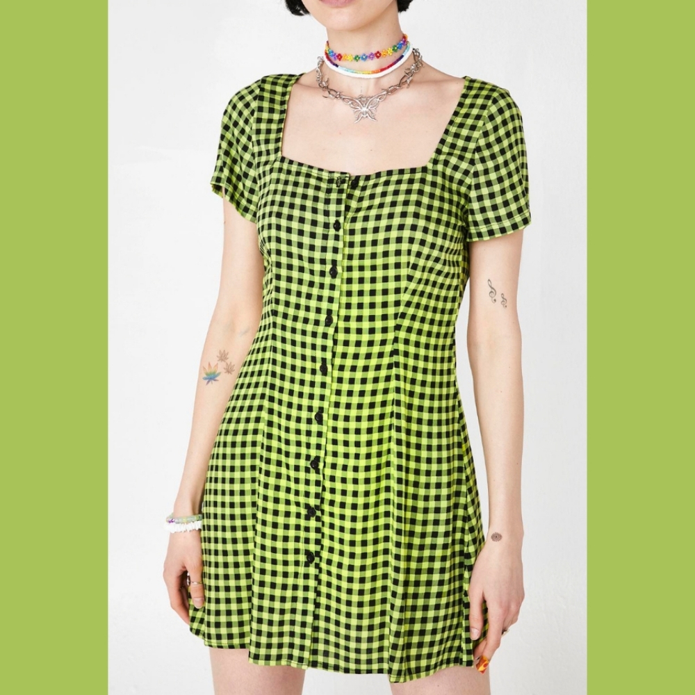 Motel Gingham Zavaca Dress